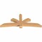 Ekena Millwork Davenport Timber Gable Bracket, Western Red Cedar, 84"W x 35"H x 5 1/2"D x 5 1/2"F, 10/12 Pitch GBW084X35X0606DAV00SWR - alternate 3